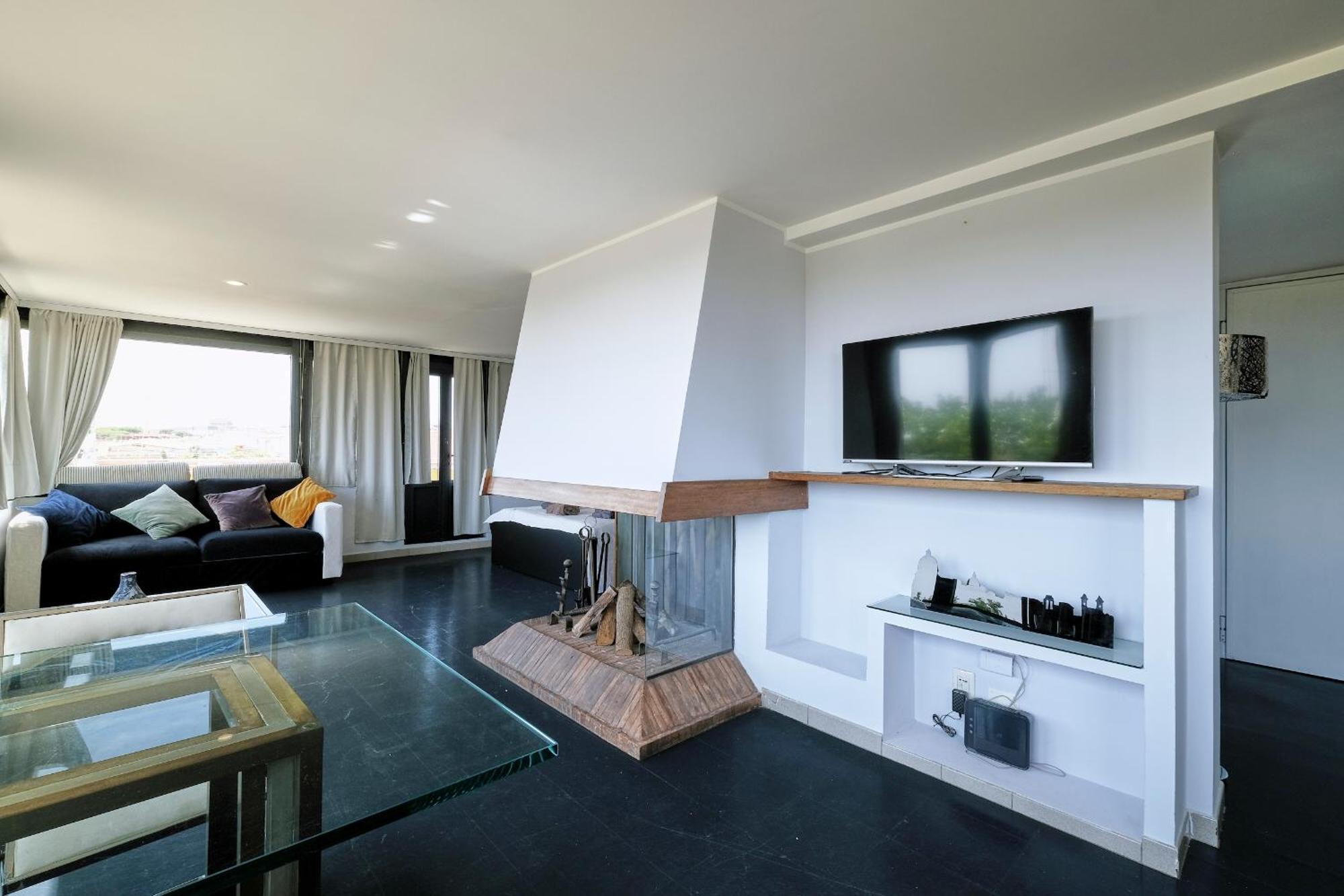 Apartamento Forlanini Loft Trastevere By Casa E Lode - Terrace Panoramic View, Air Conditioning, Wifi