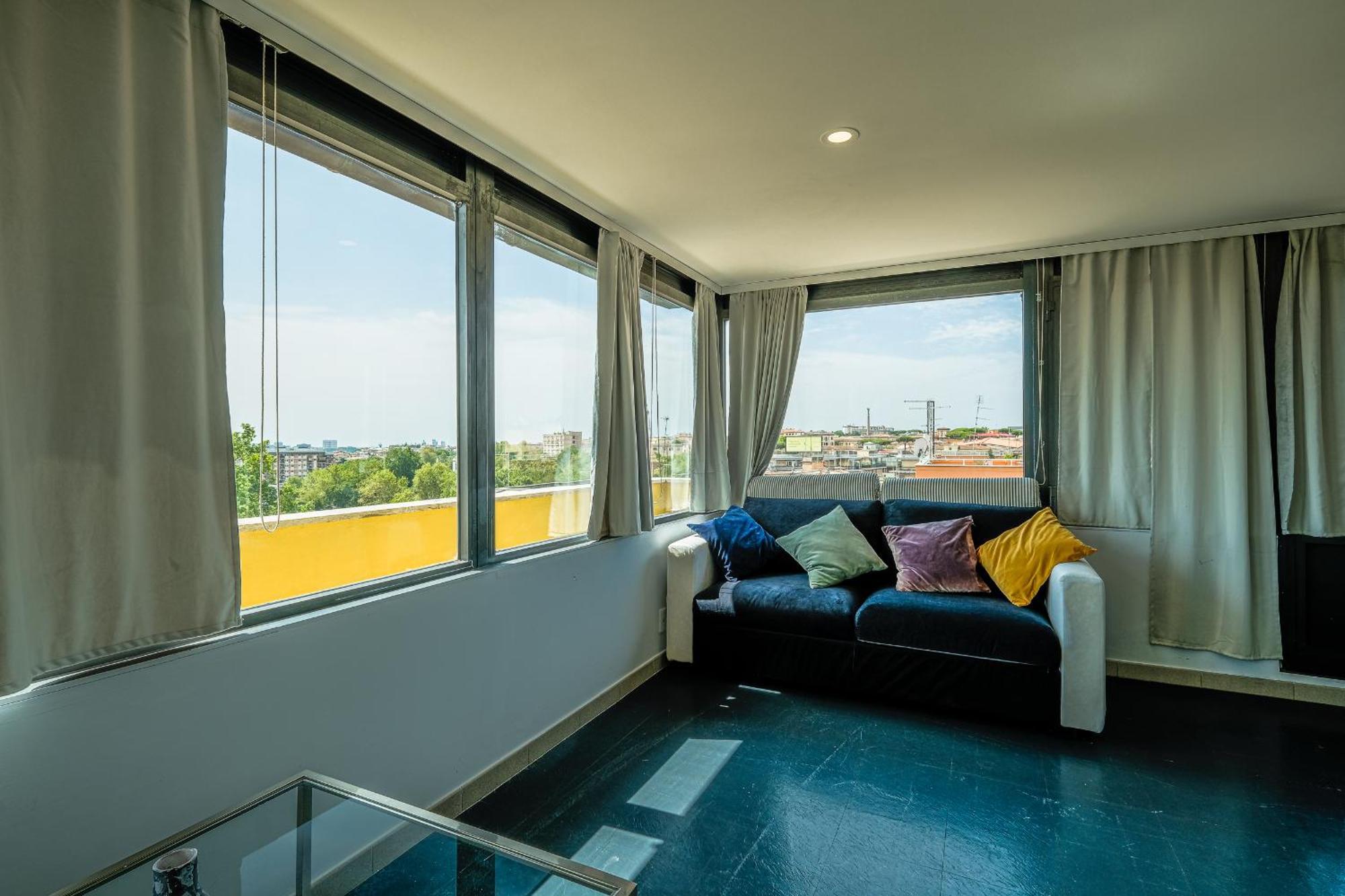 Forlanini Loft Trastevere By Casa E Lode - Terrace Panoramic View, Air Conditioning, Wifi Apartamento