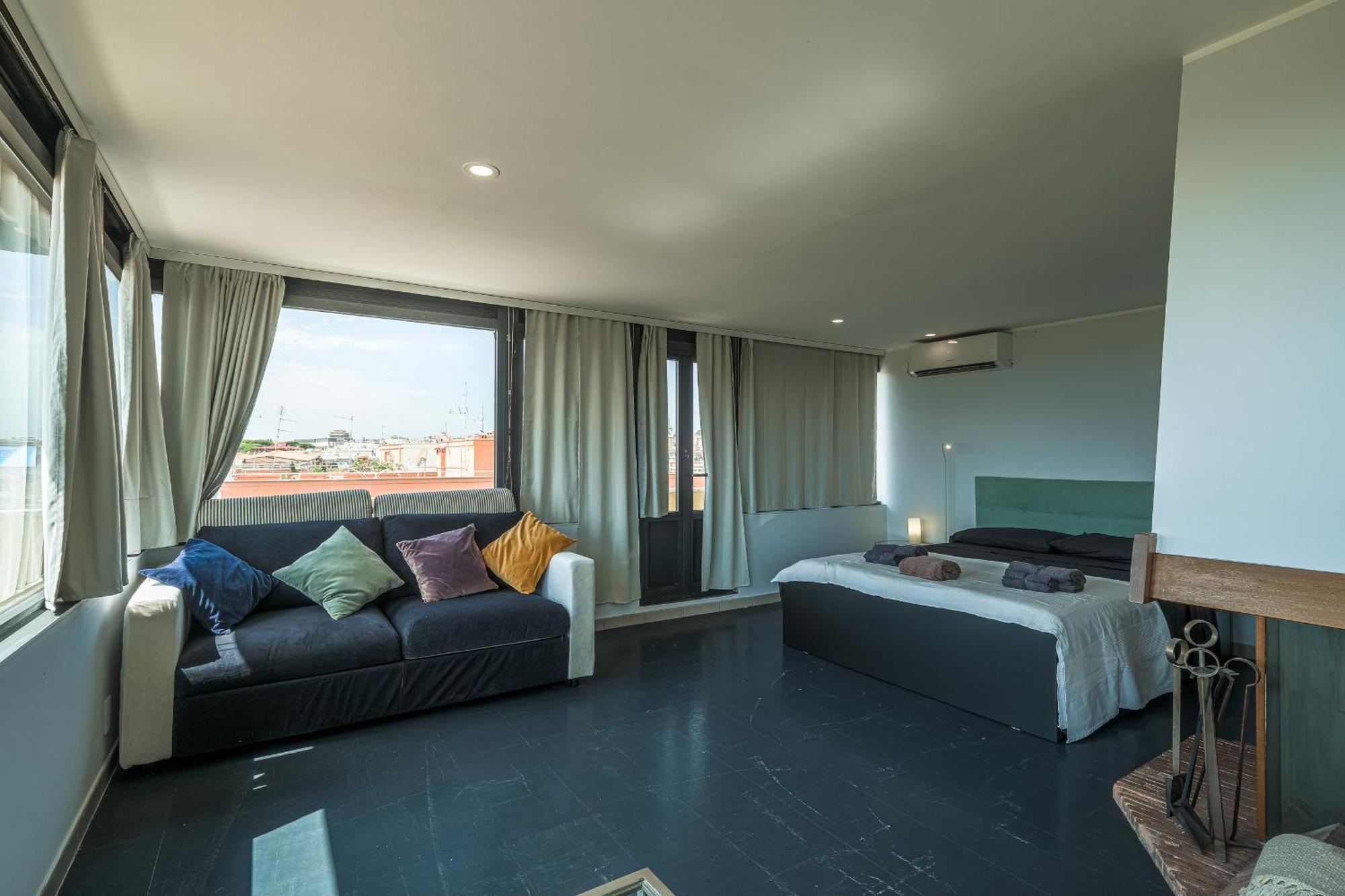 Apartamento Forlanini Loft Trastevere By Casa E Lode - Terrace Panoramic View, Air Conditioning, Wifi *