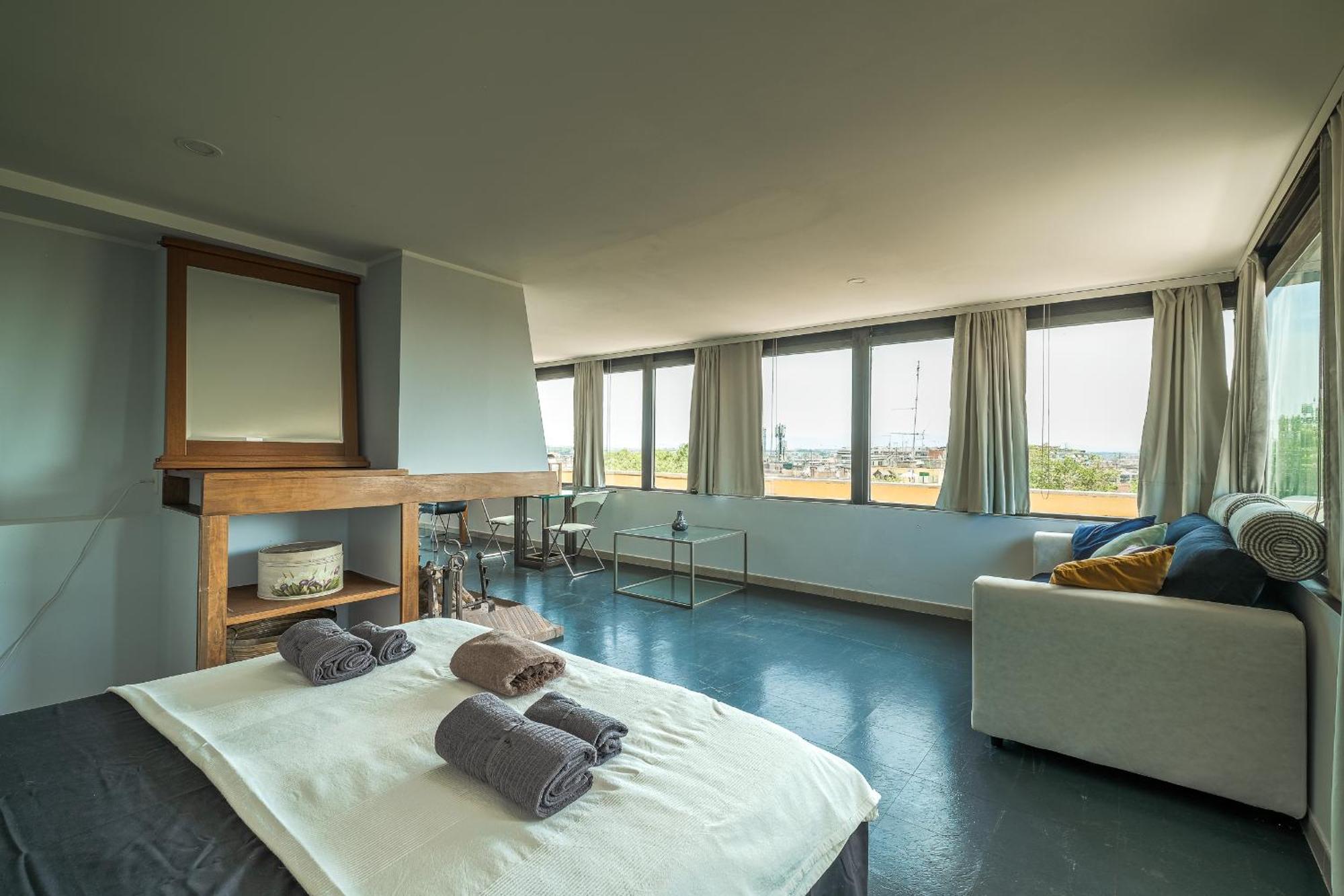 Forlanini Loft Trastevere By Casa E Lode - Terrace Panoramic View, Air Conditioning, Wifi Apartamento *